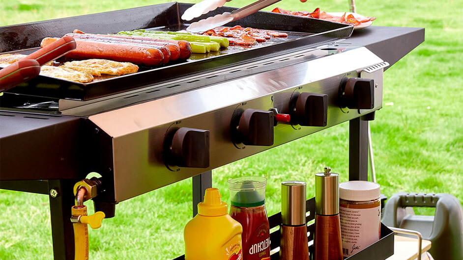 Video of TP Series 4 Burner Flat Top Griddle
