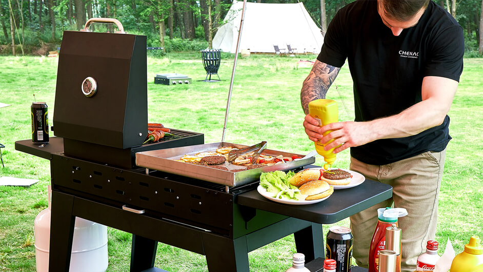 Video of 2 Ways 4 Burner EG Series Outdoor Griddle Station