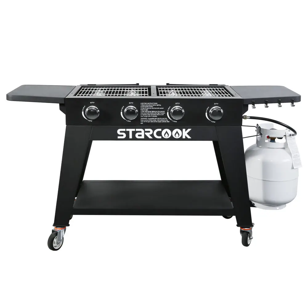 4 burner propane grill