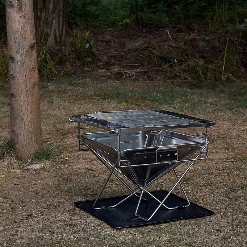 portable stainless fire pit