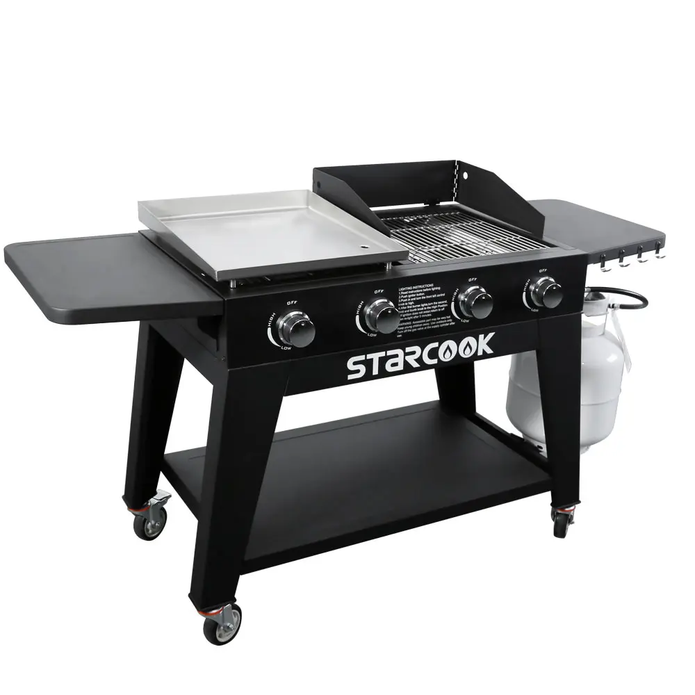 4 burner gas grill