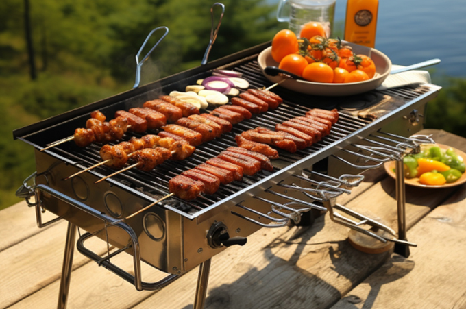 camping folding grill