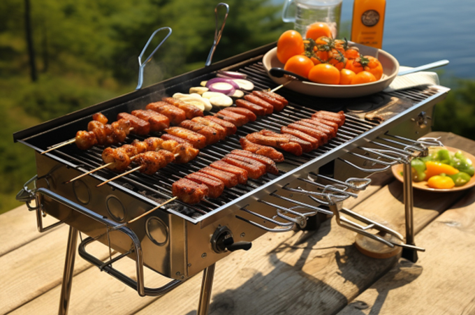 camping folding grill