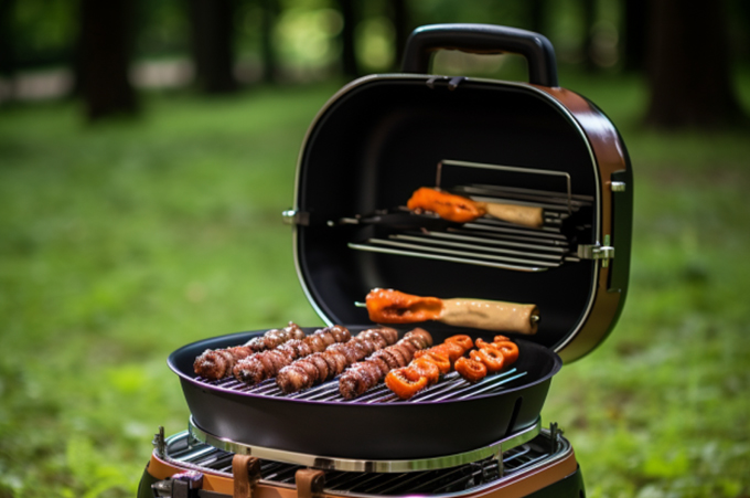 small portable outdoor grill