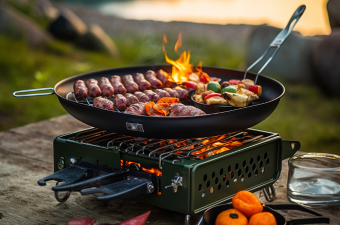 small portable camping grill